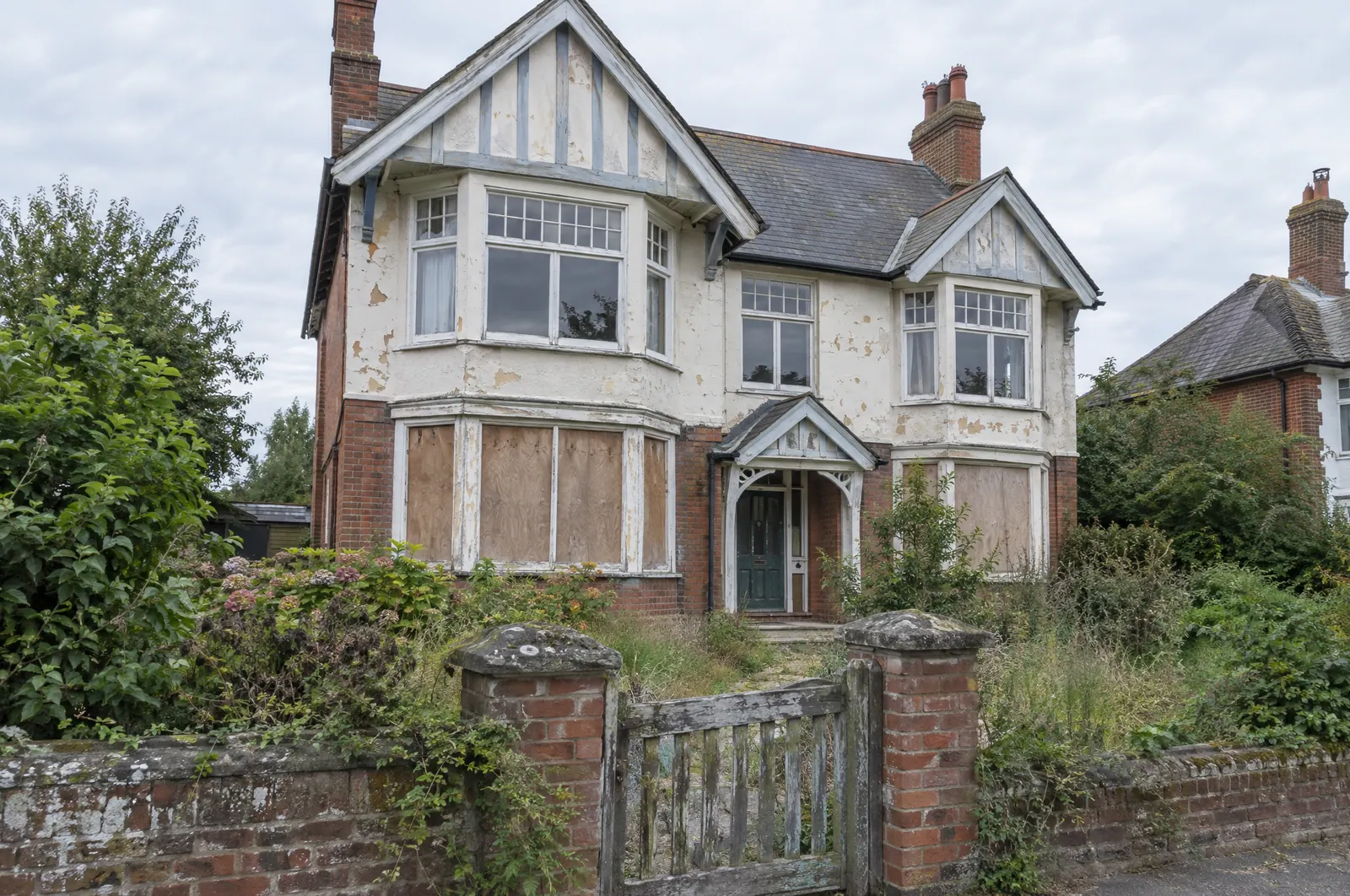 An empty Edwardian house awaiting renovation